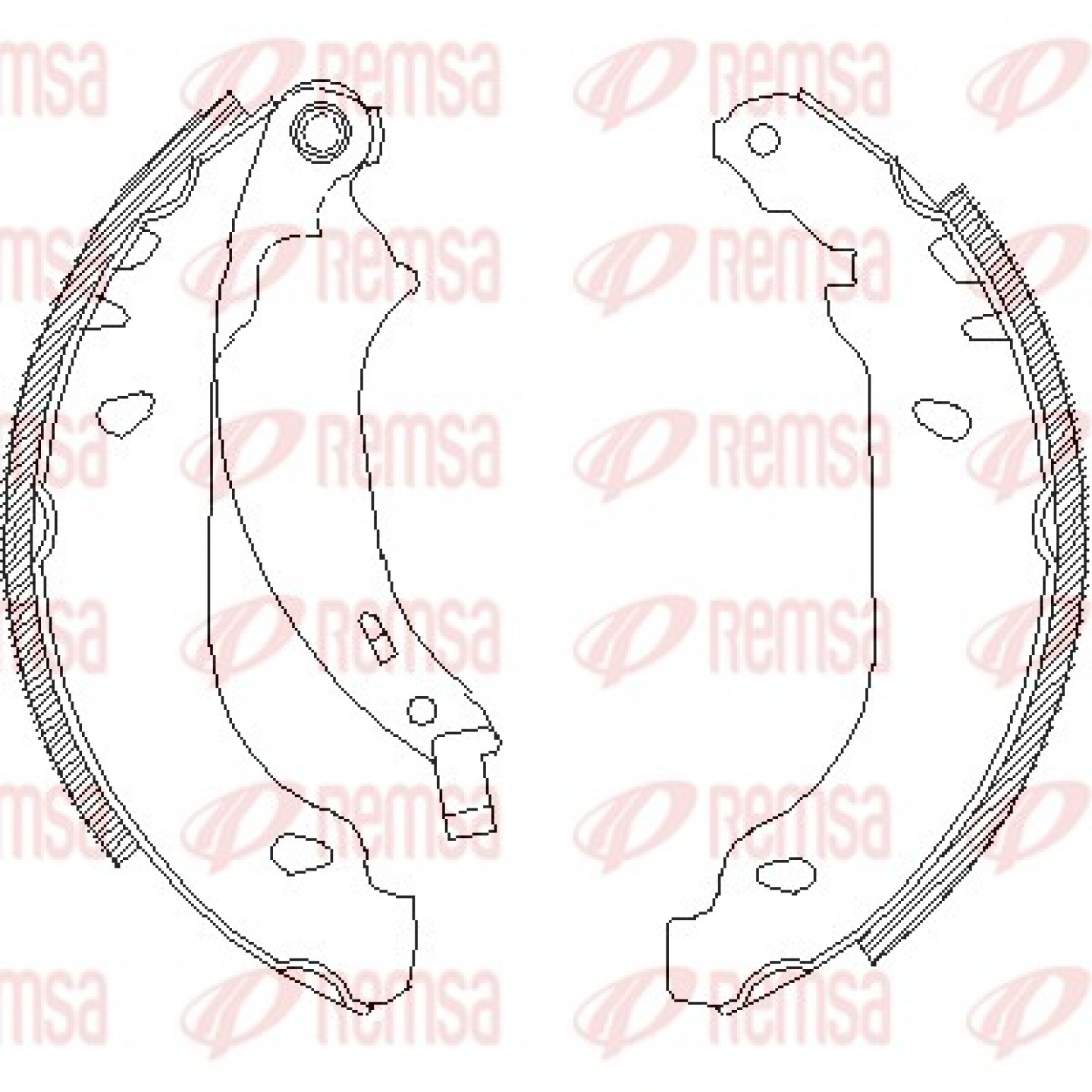 Bremsbackensatz REMSA 4076.00