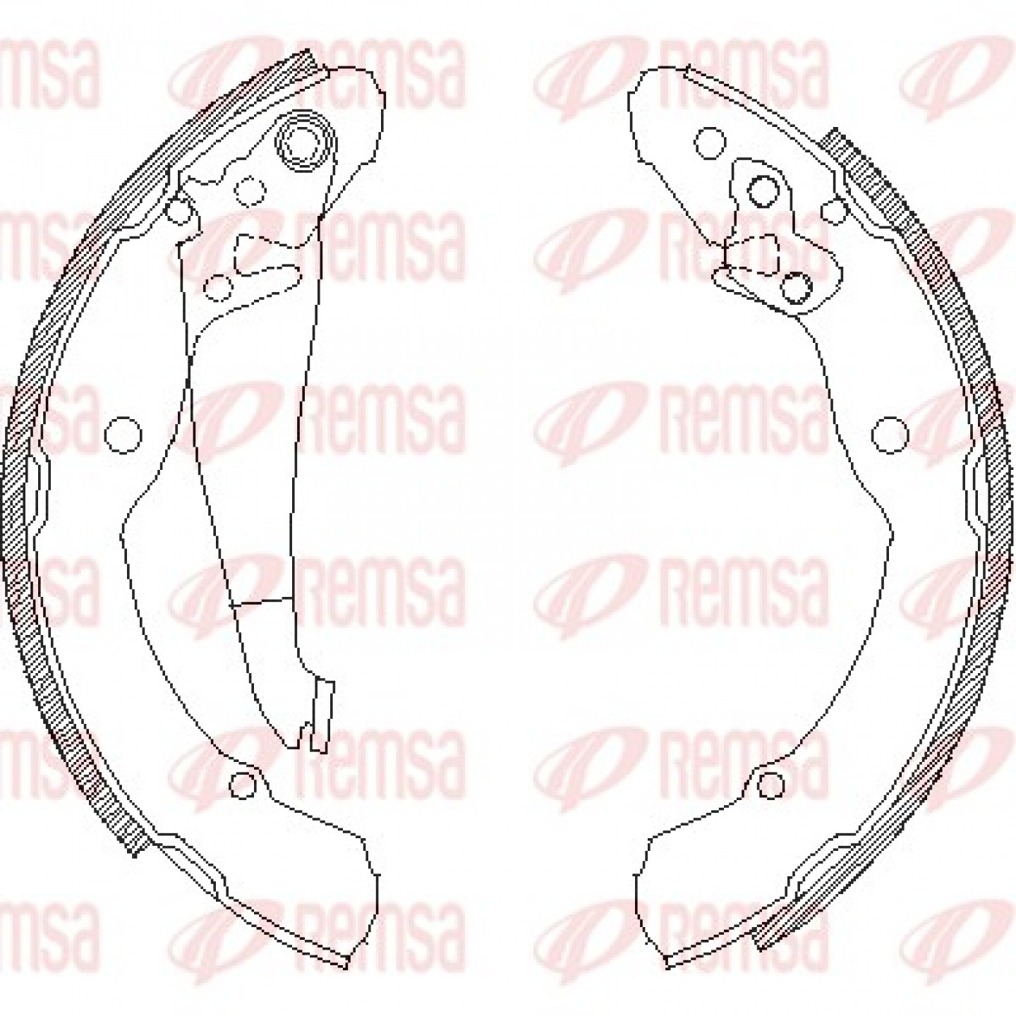 Bremsbackensatz REMSA 4082.00