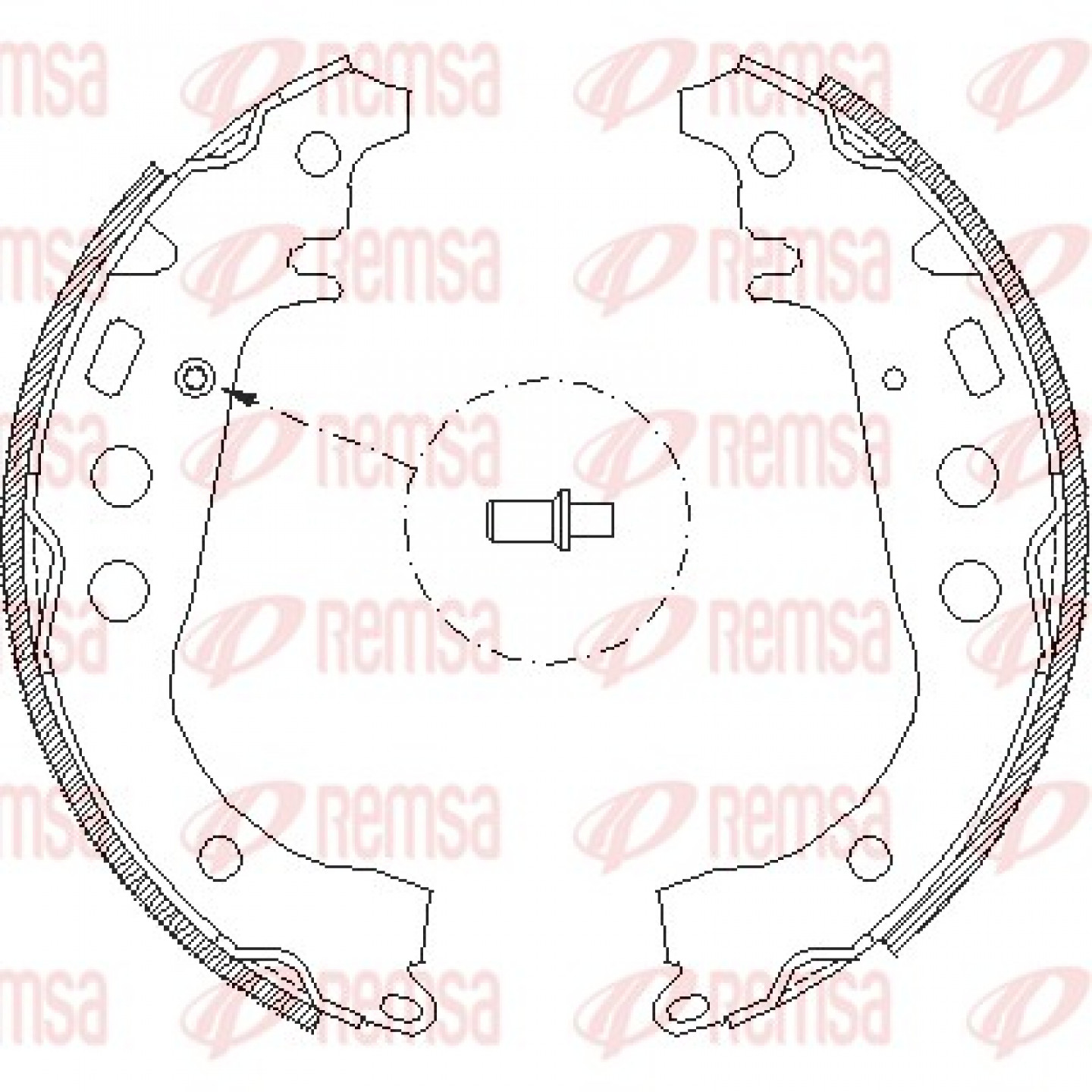 Bremsbackensatz REMSA 4101.00
