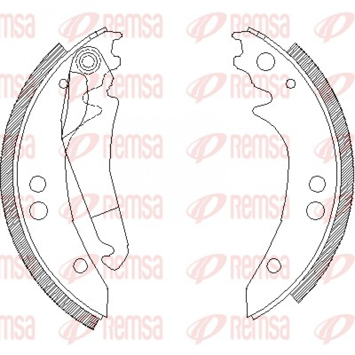 Bremsbackensatz REMSA 4136.00