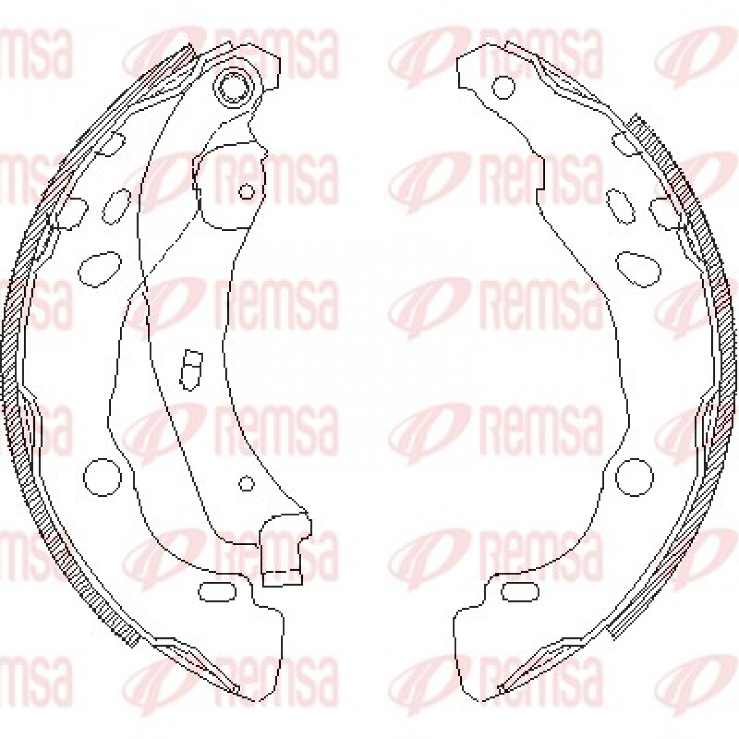 Bremsbackensatz REMSA 4152.00