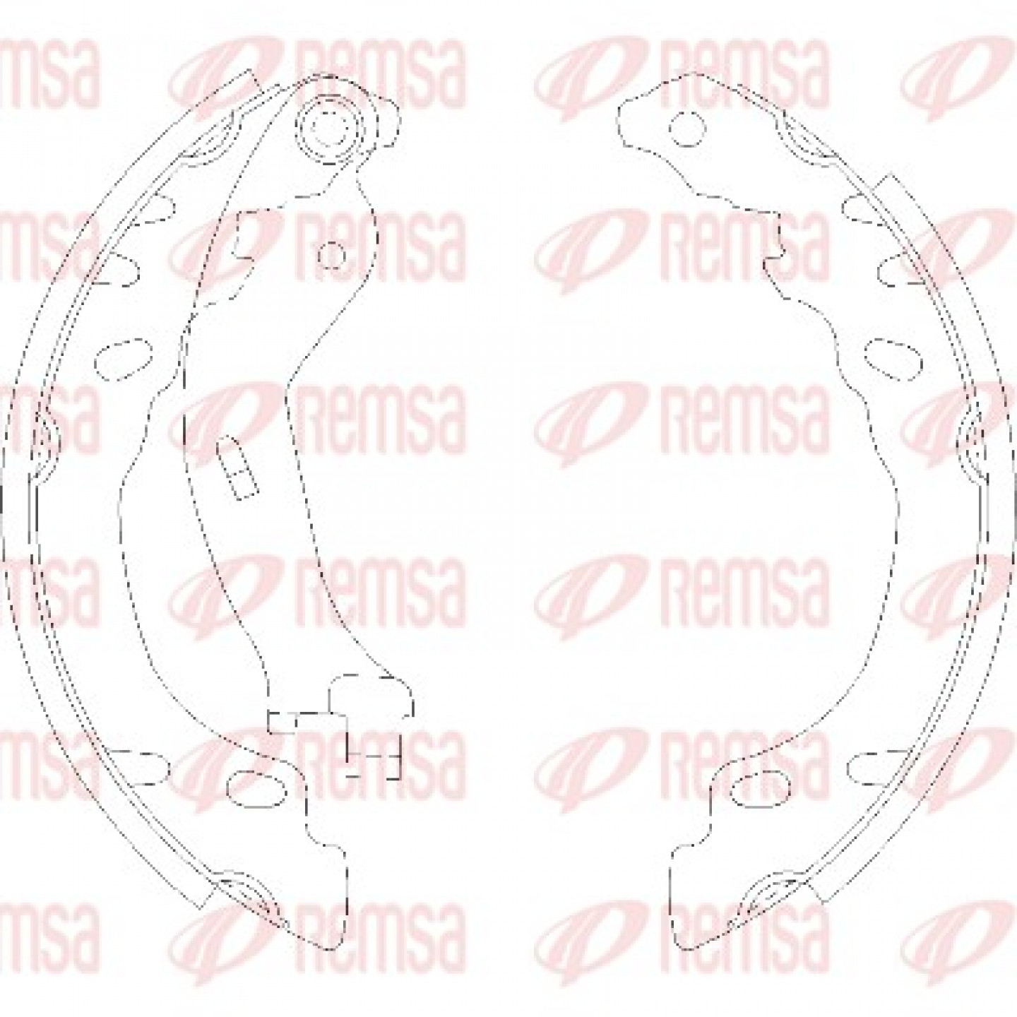 Bremsbackensatz REMSA 4158.00