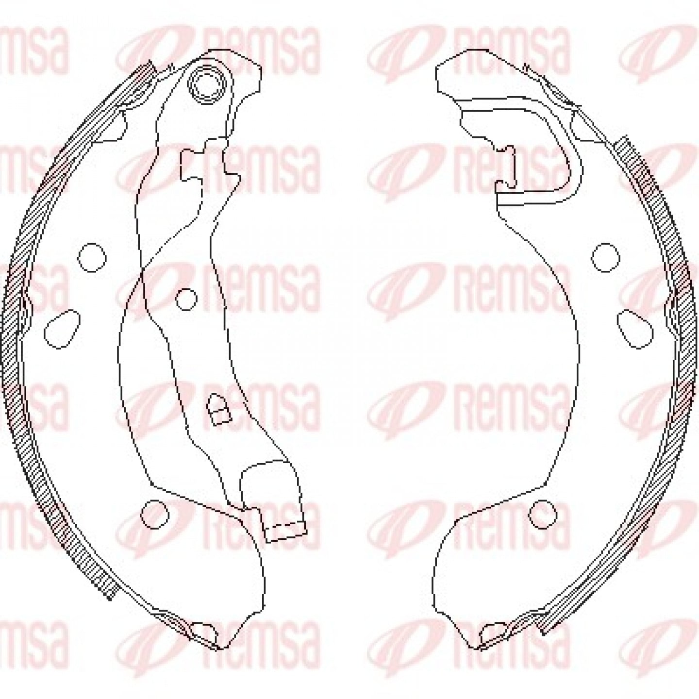 Bremsbackensatz REMSA 4168.00