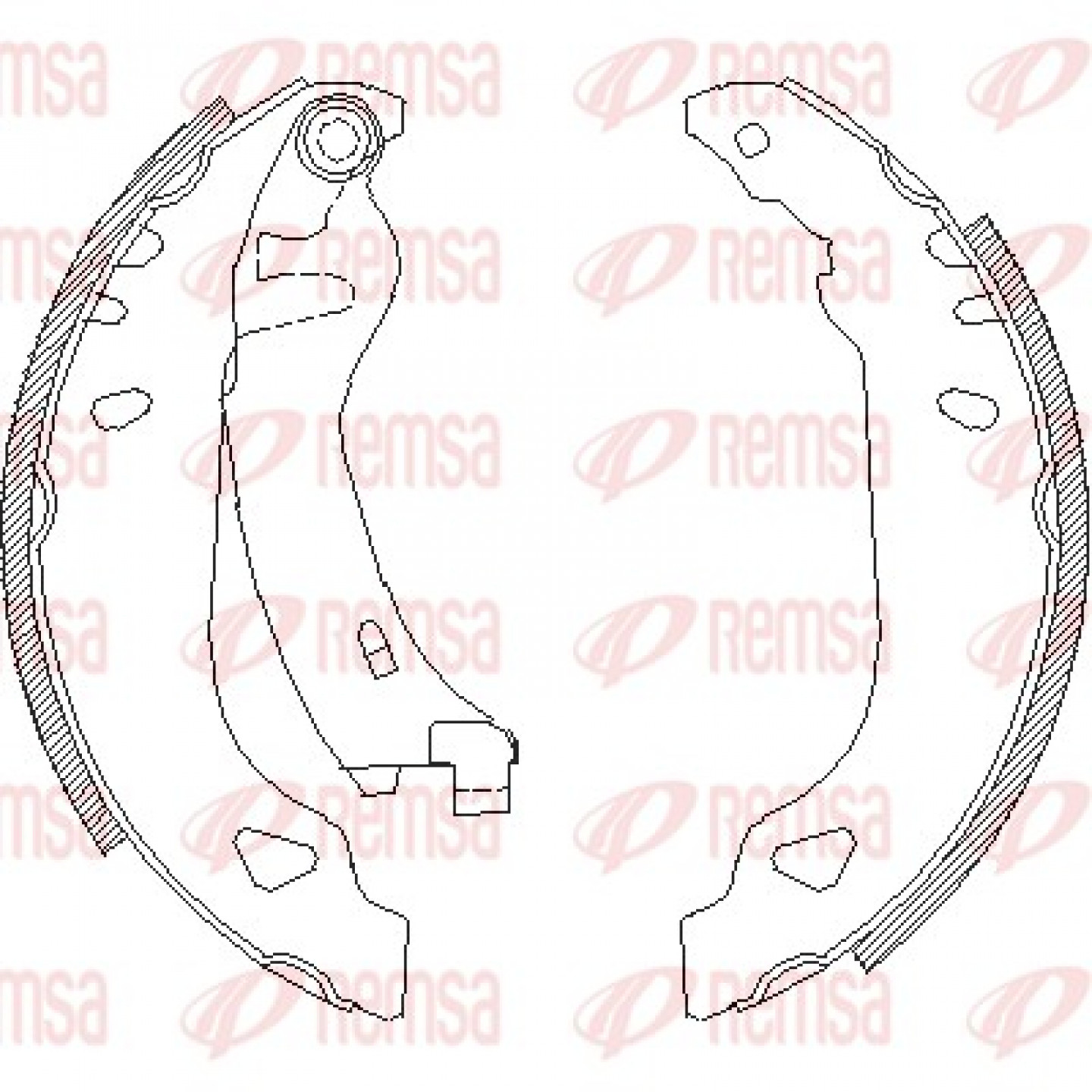 Bremsbackensatz REMSA 4179.01