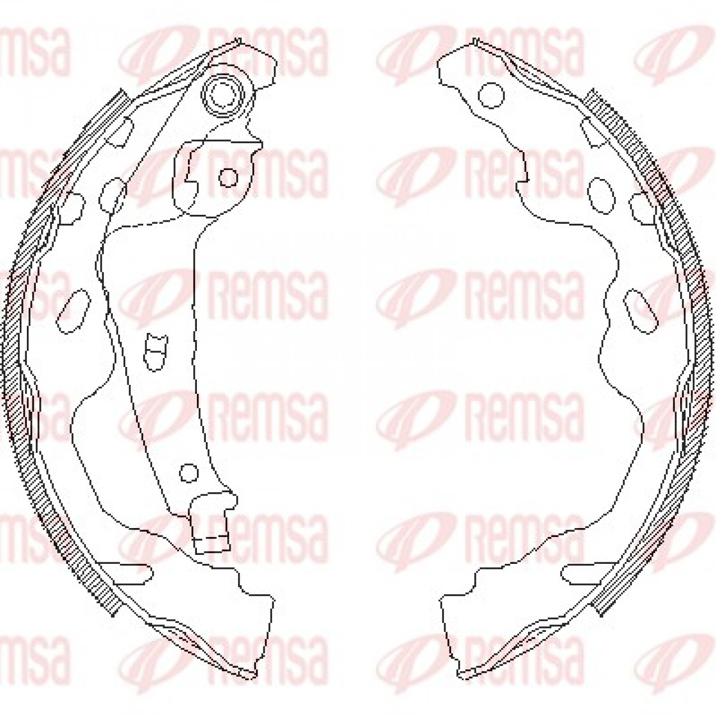 Bremsbackensatz REMSA 4187.00