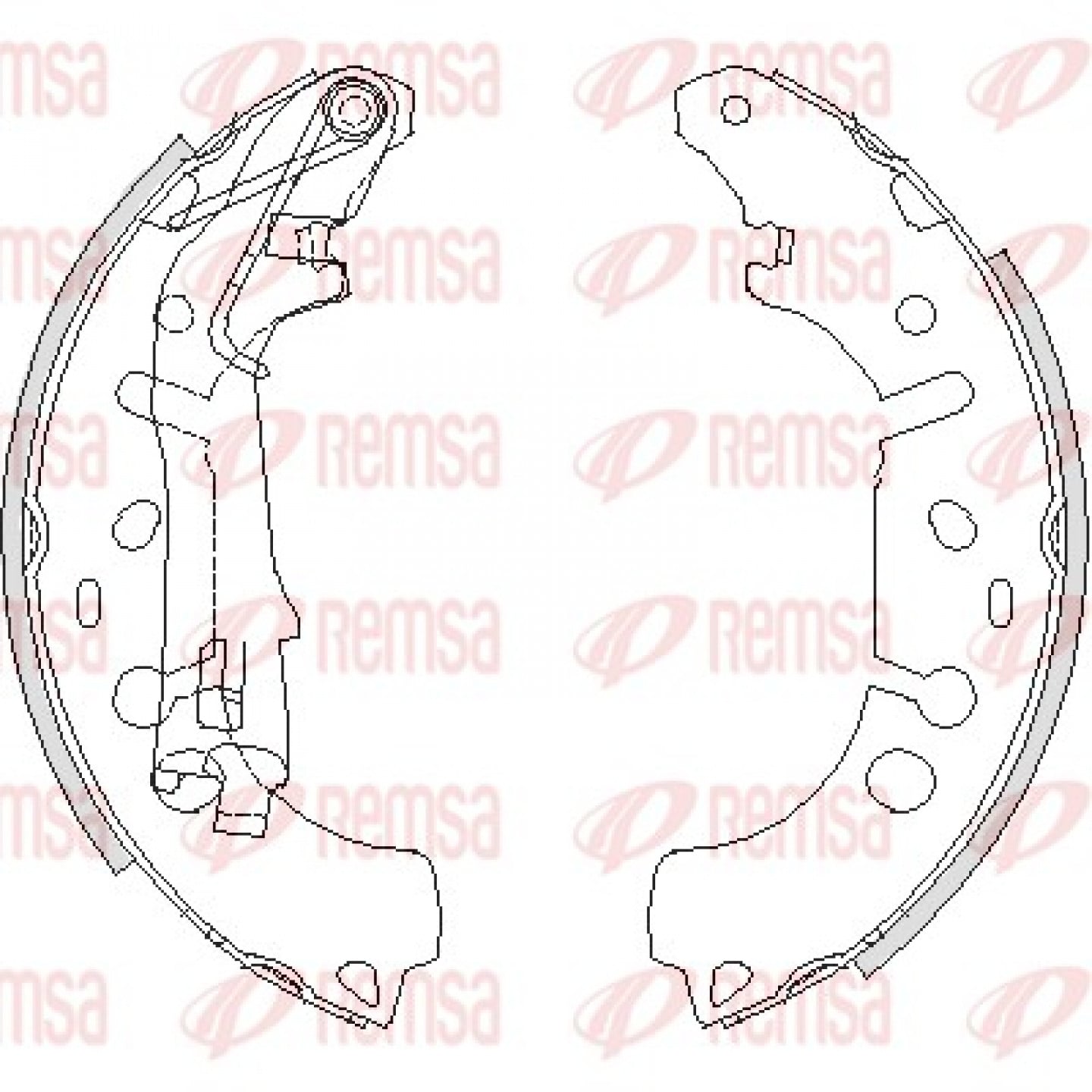 Bremsbackensatz REMSA 4192.00