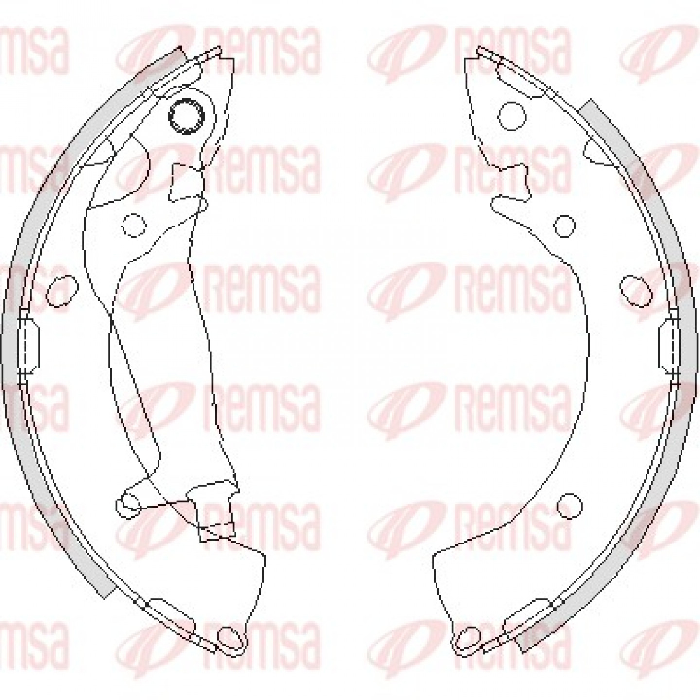 Bremsbackensatz REMSA 4203.00