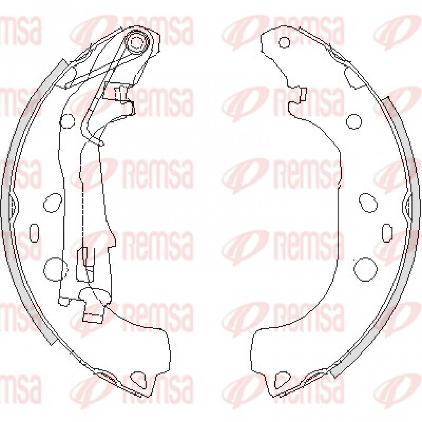 Bremsbackensatz REMSA 4206.00