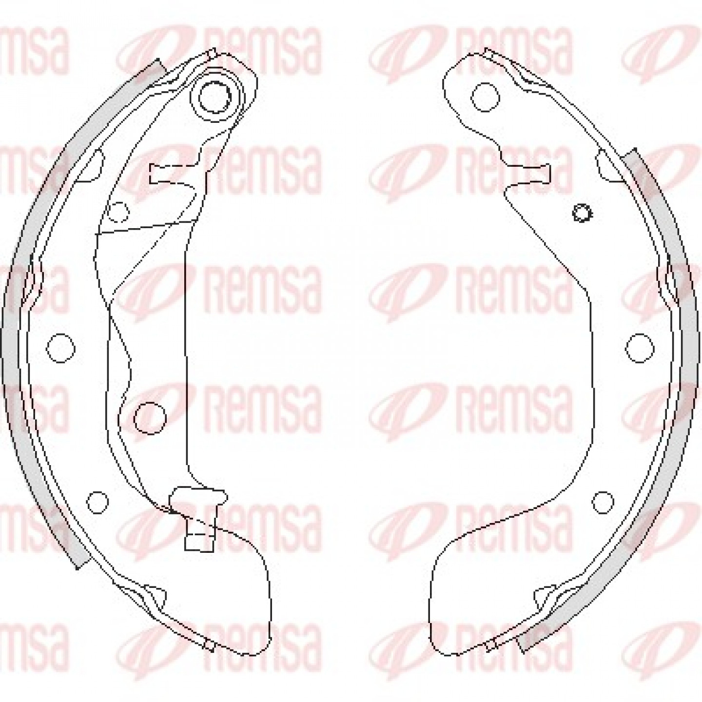 Bremsbackensatz REMSA 4208.00