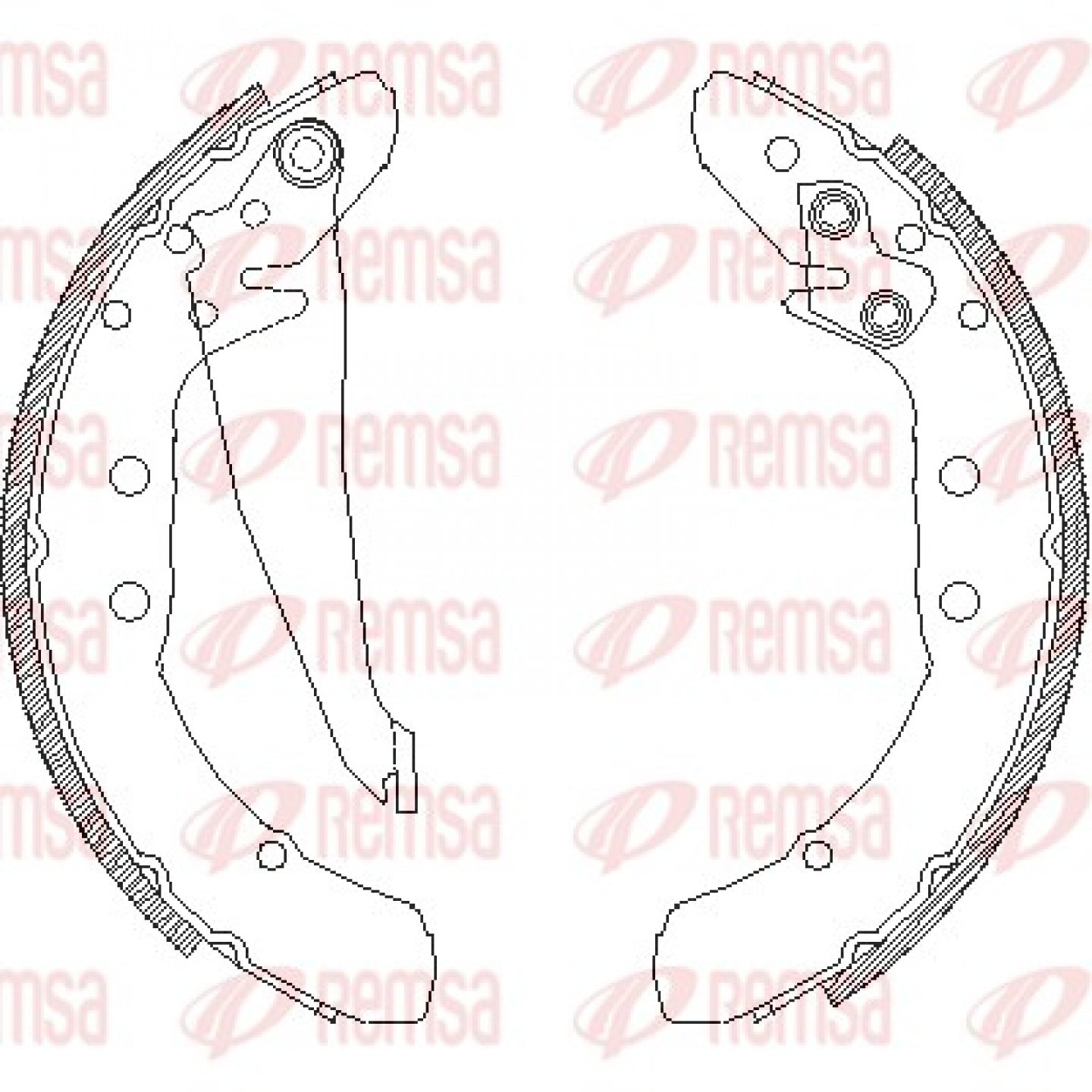 Bremsbackensatz REMSA 4397.00