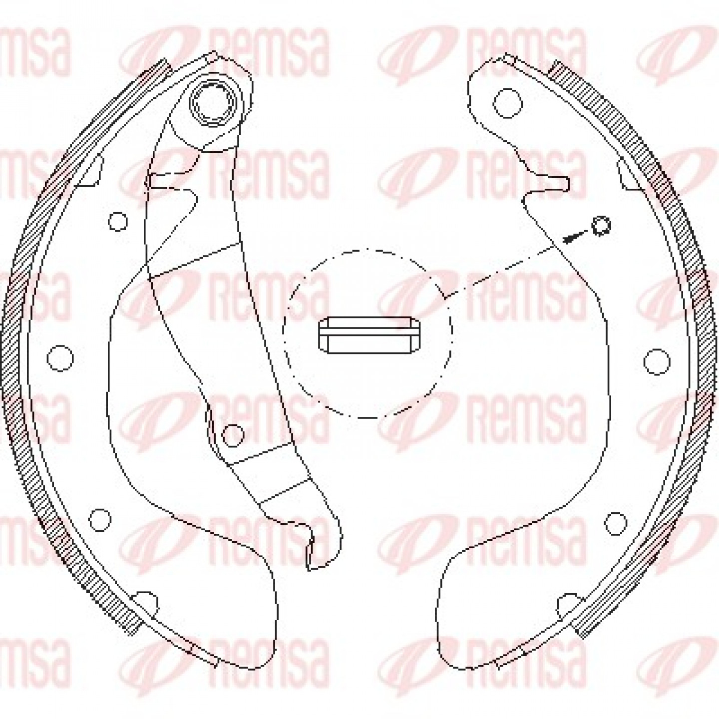 Bremsbackensatz REMSA 4398.00