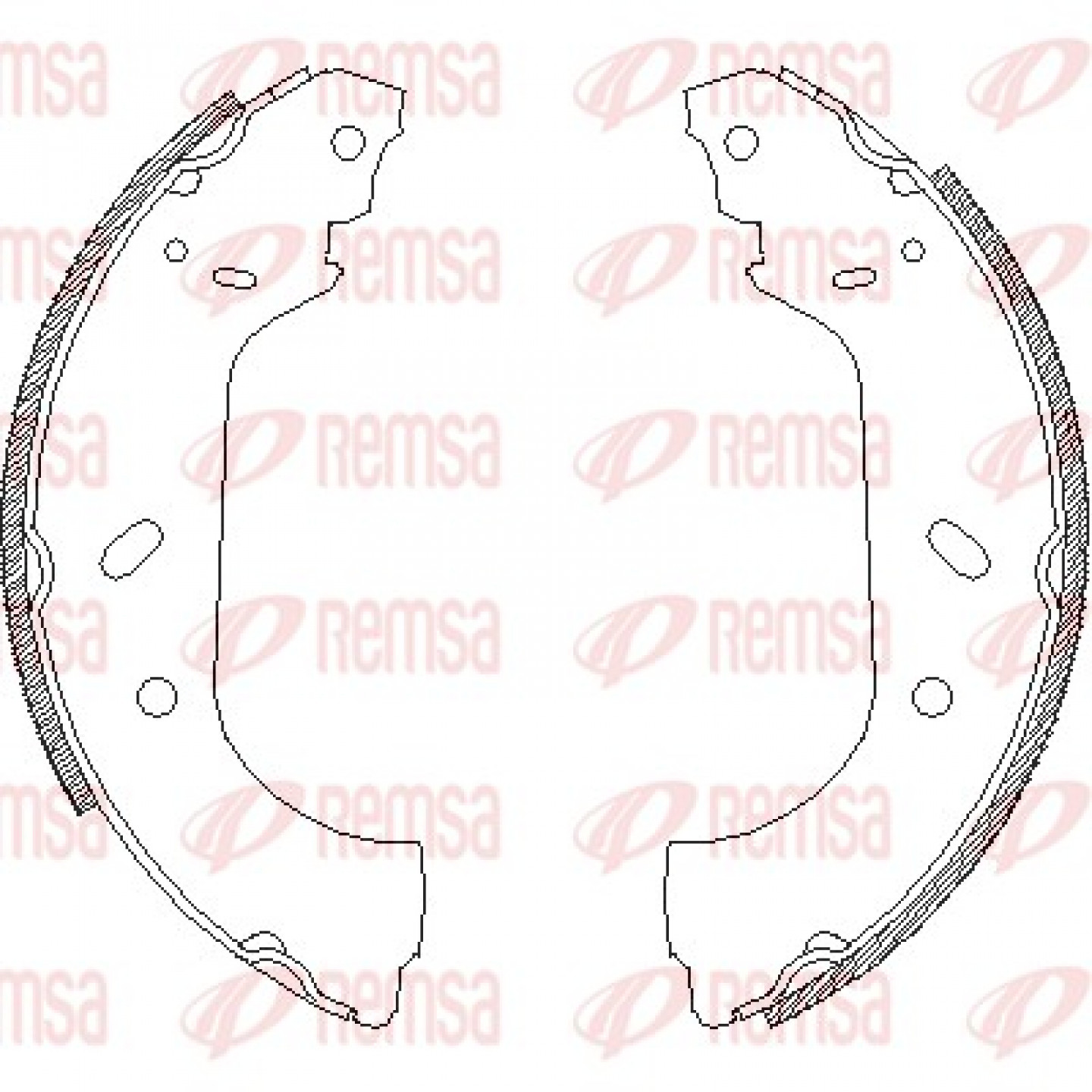 Bremsbackensatz REMSA 4417.00