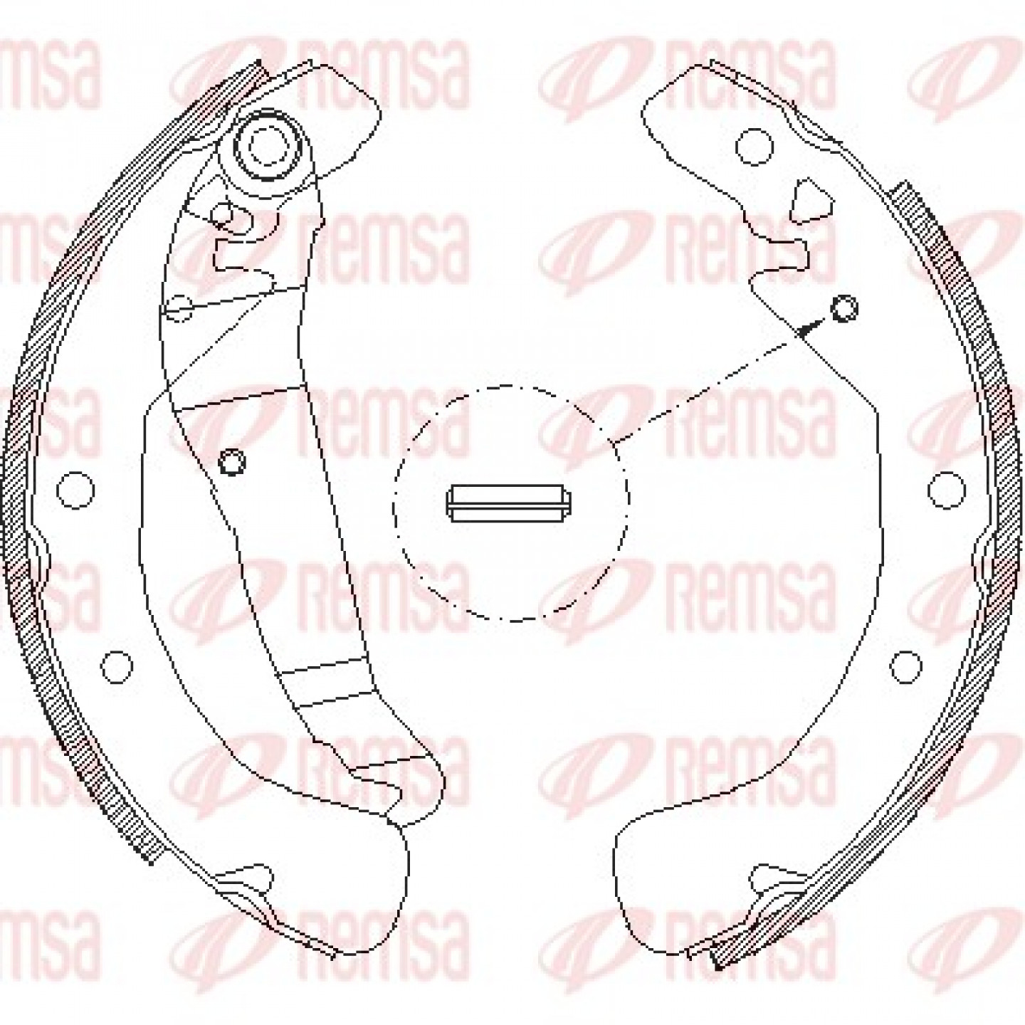 Bremsbackensatz REMSA 4422.00