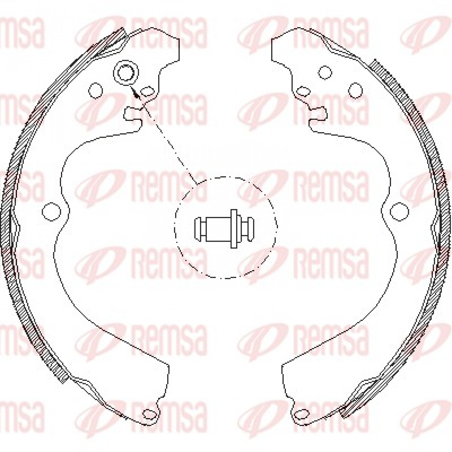 Bremsbackensatz REMSA 4663.00