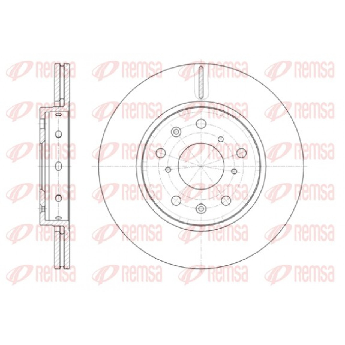 Disque de frein REMSA 61417.10