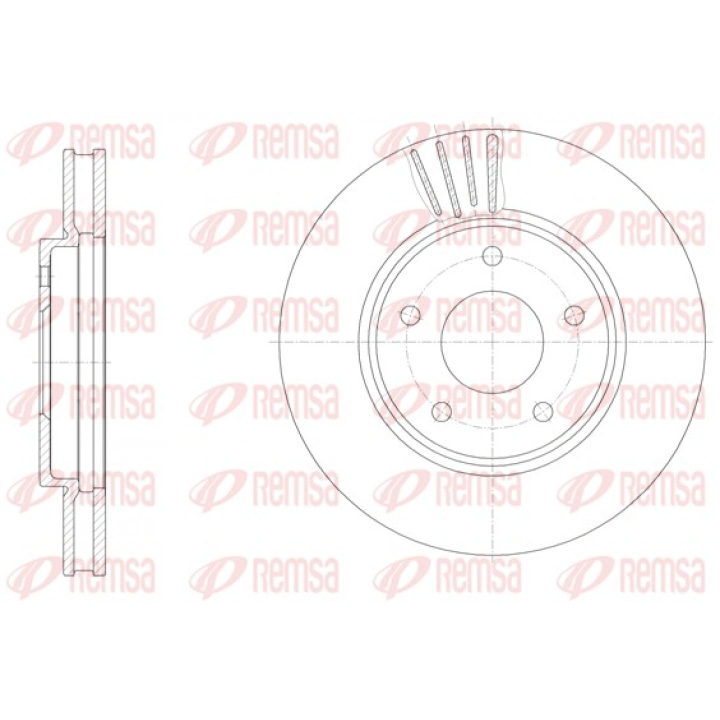 Disque de frein REMSA 61531.10