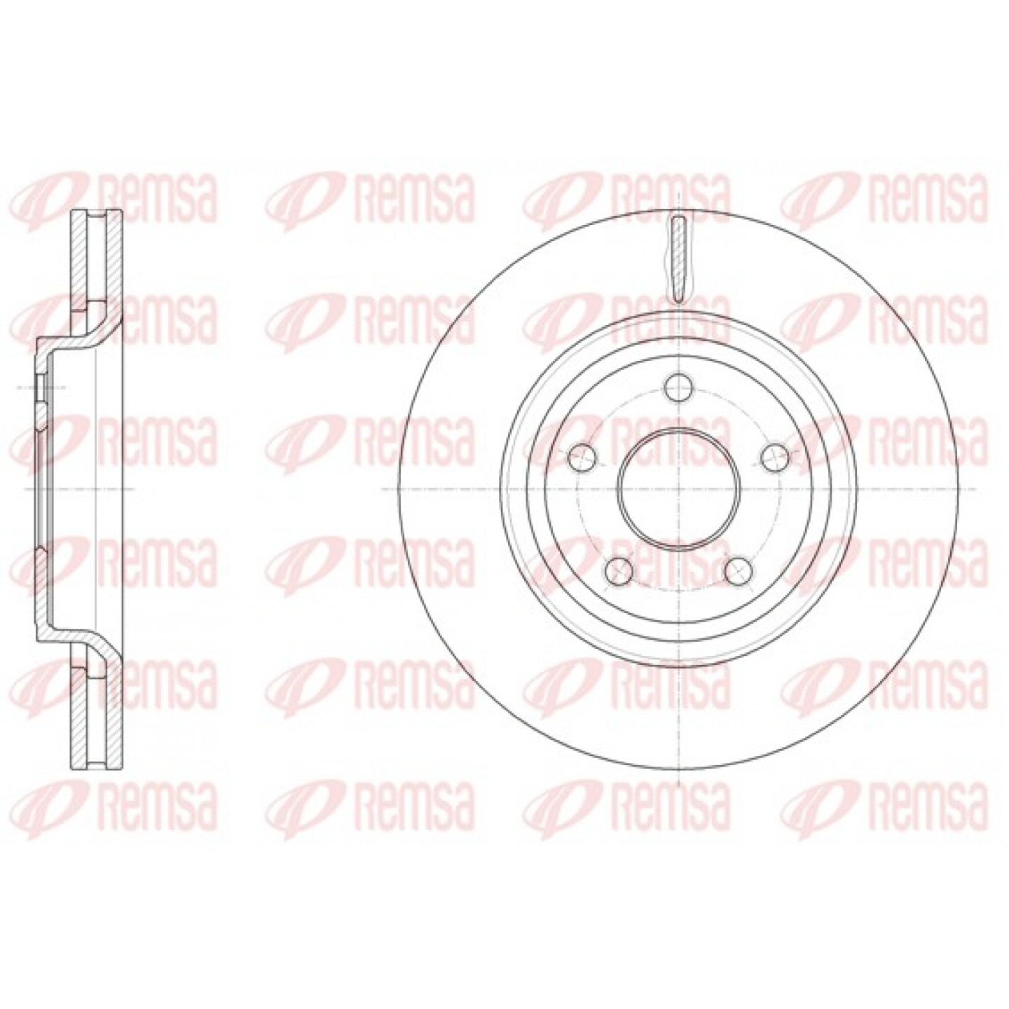 Bremsscheibe REMSA 61512.10