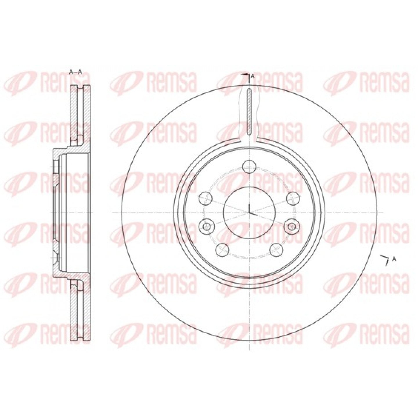 Disque de frein REMSA 61477.10