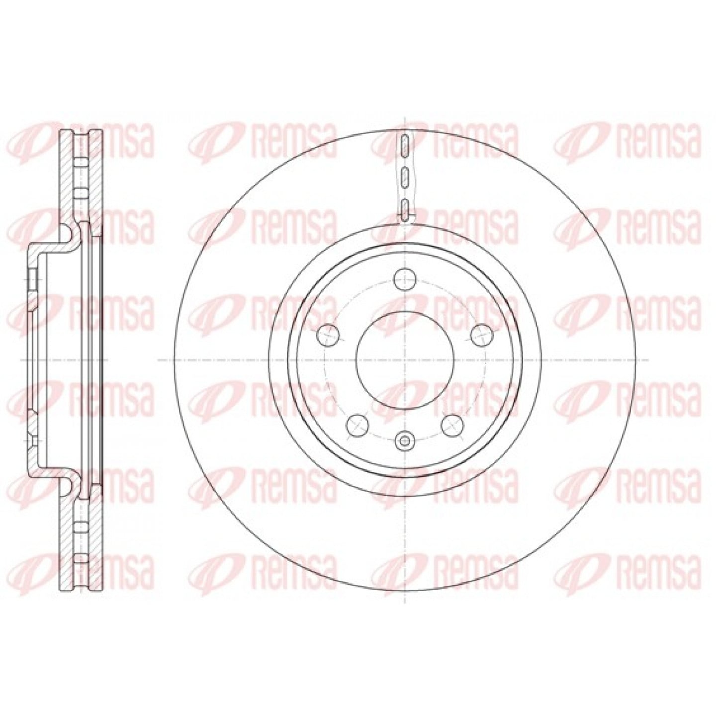 Disque de frein REMSA 61543.10