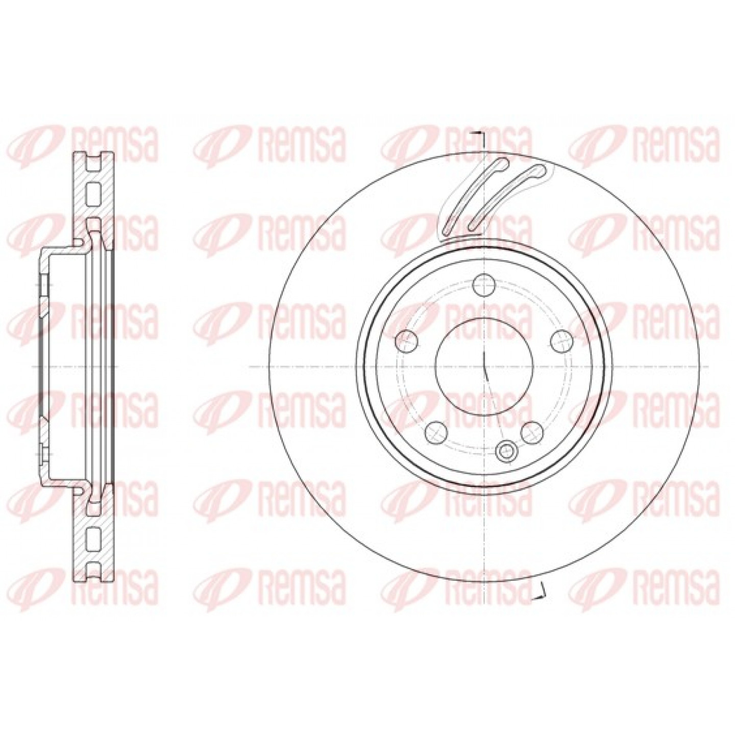Disque de frein REMSA 61527.10