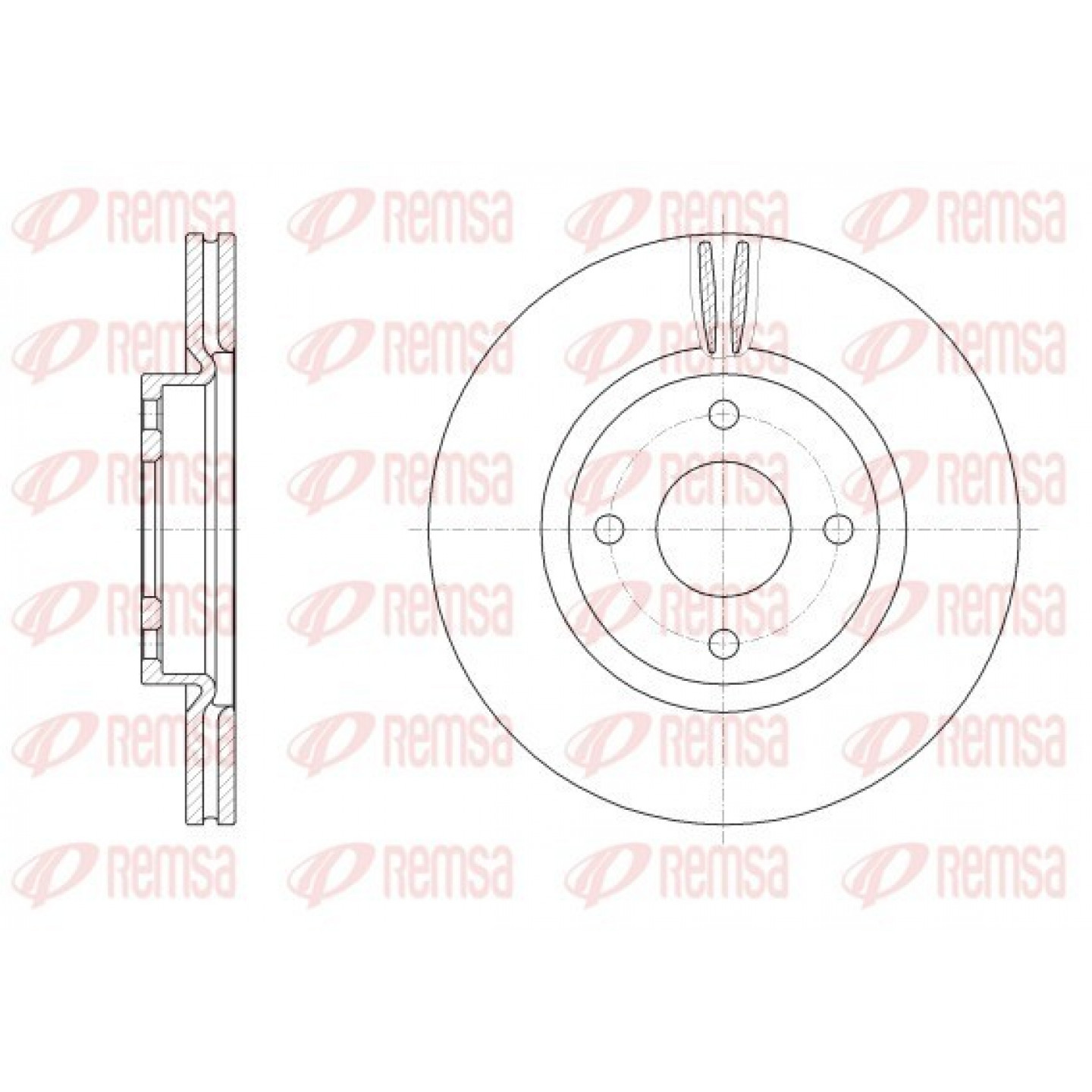 Disque de frein REMSA 62555.10