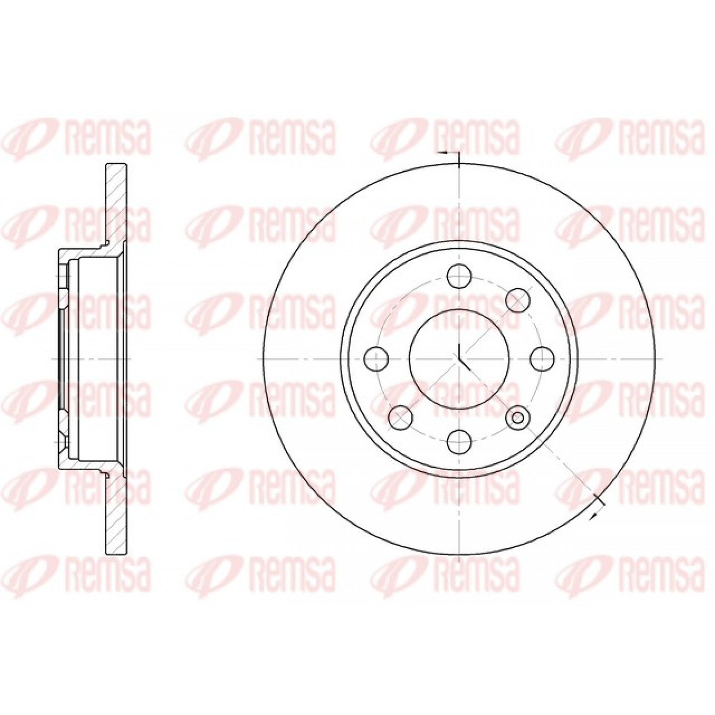 Bremsscheibe REMSA 6059.00