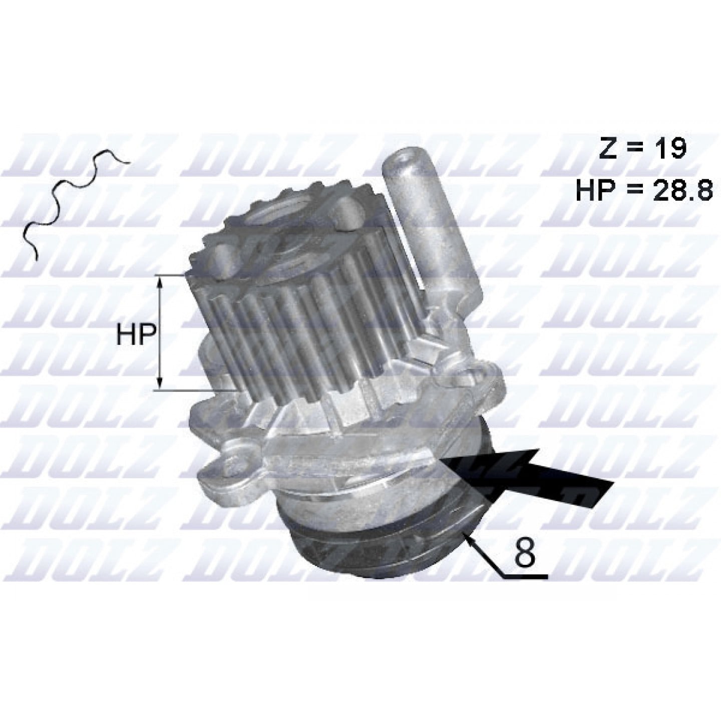 Dolz B222 Pompa Acqua: Ricambio Compatibile BMW, Land Rover E Opel