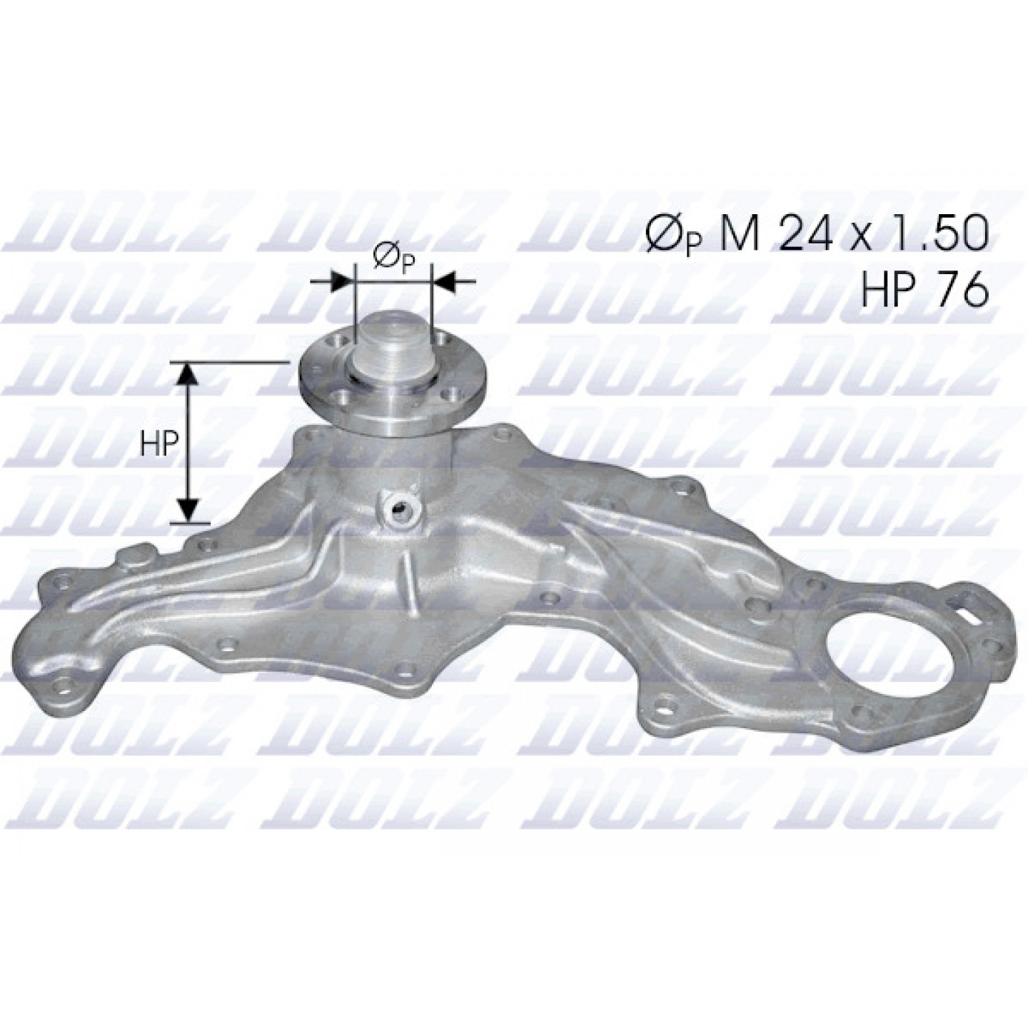 Pompe à eau, refroidissement du moteur DOLZ F122