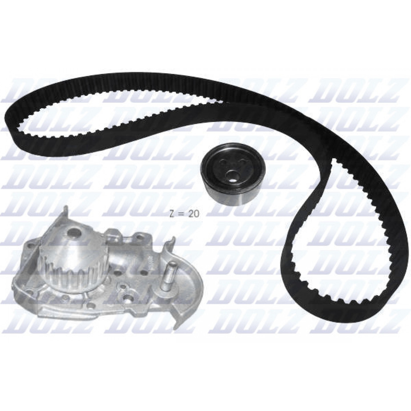 Wasserpumpe & Zahnriemensatz DOLZ KD018
