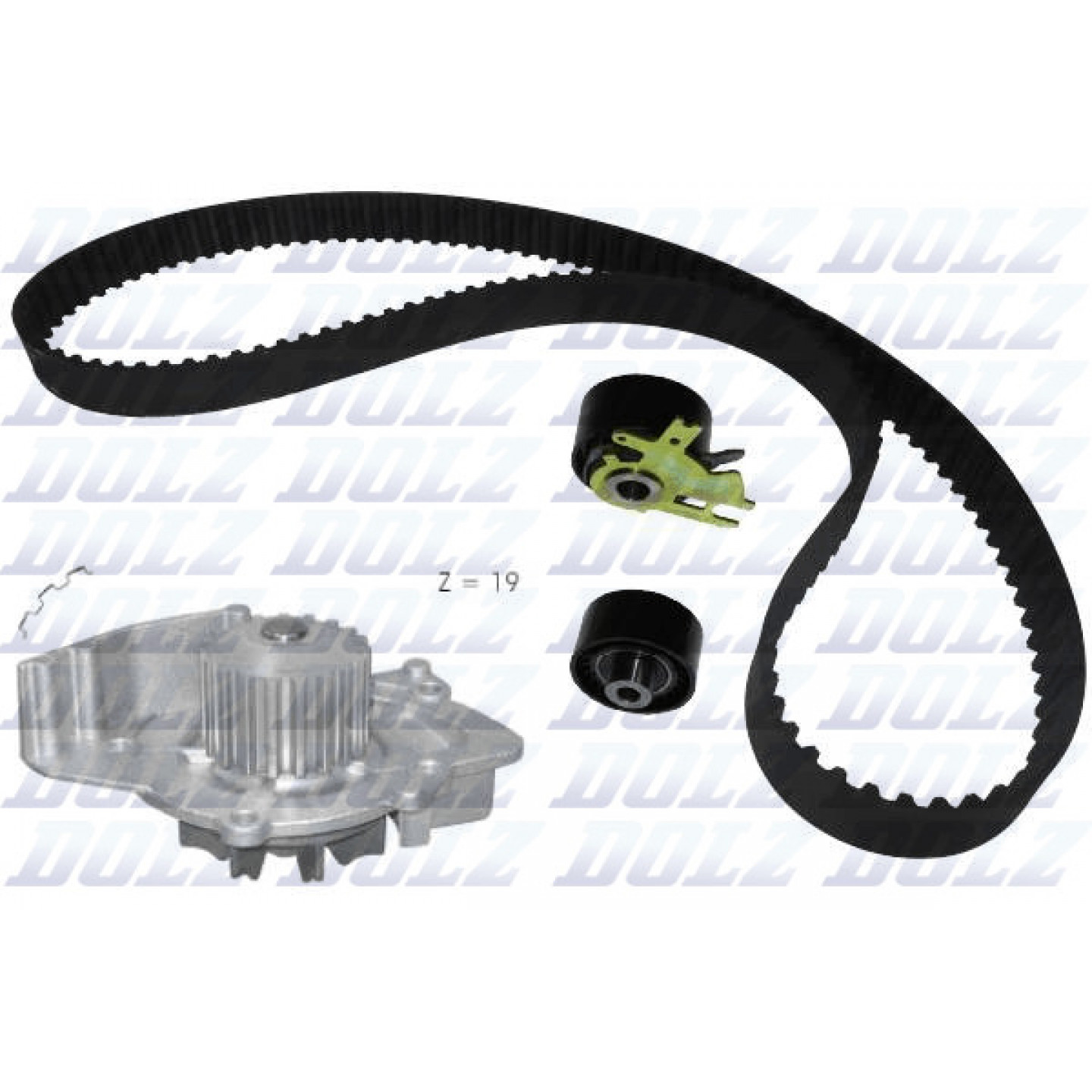 Waterpomp & distributieriemset DOLZ KD038