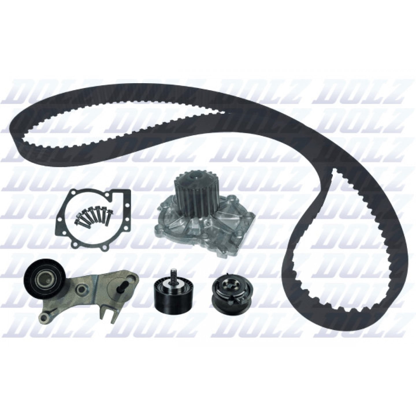 Bomba de agua + kit correa distribución DOLZ KD254