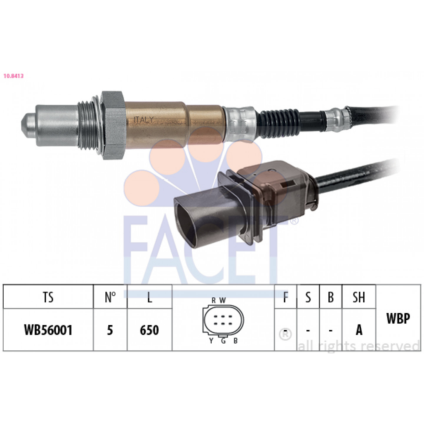 Sonda lambda FACET 10.8413