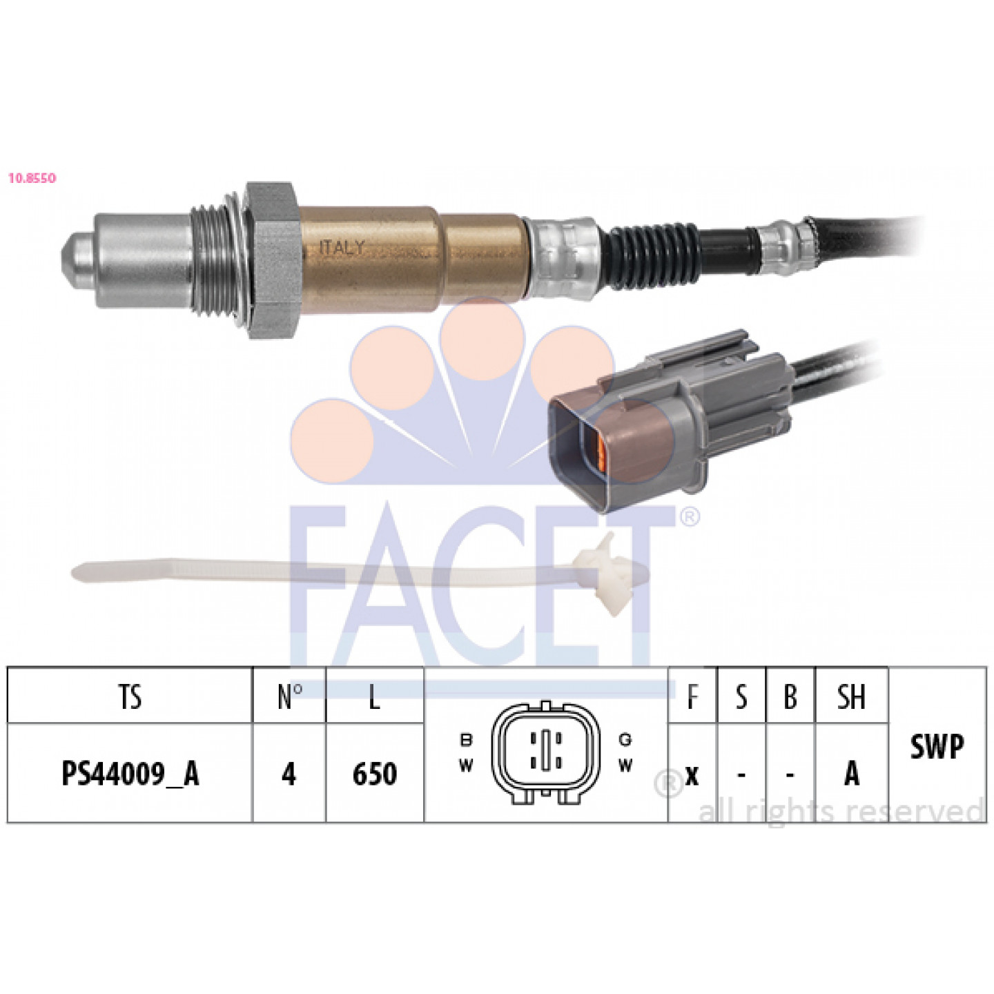 Sonda lambda FACET 10.8550