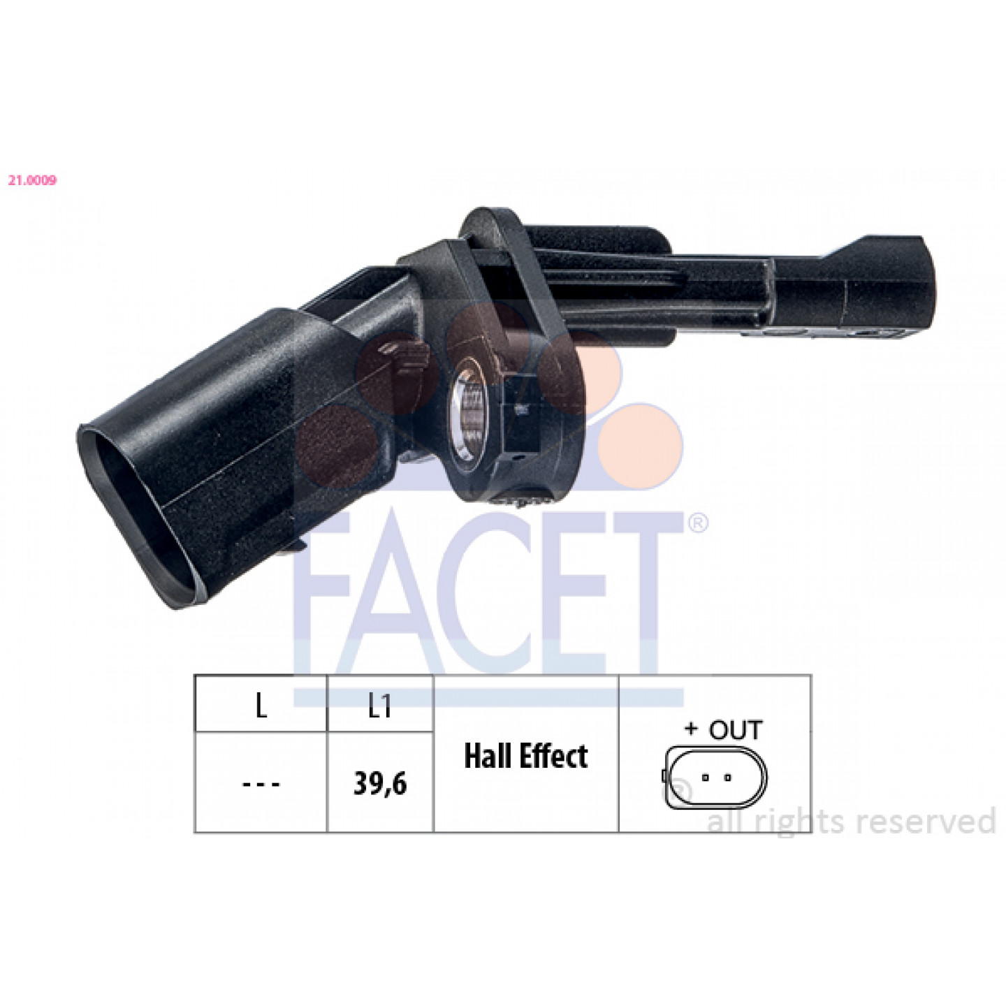 ABS Sensor FACET 21.0009