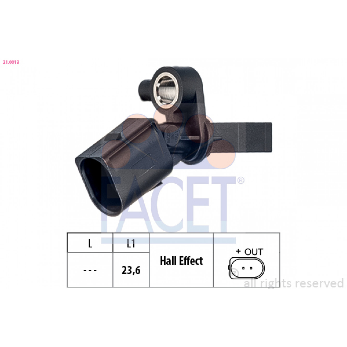 ABS Sensor FACET 21.0013