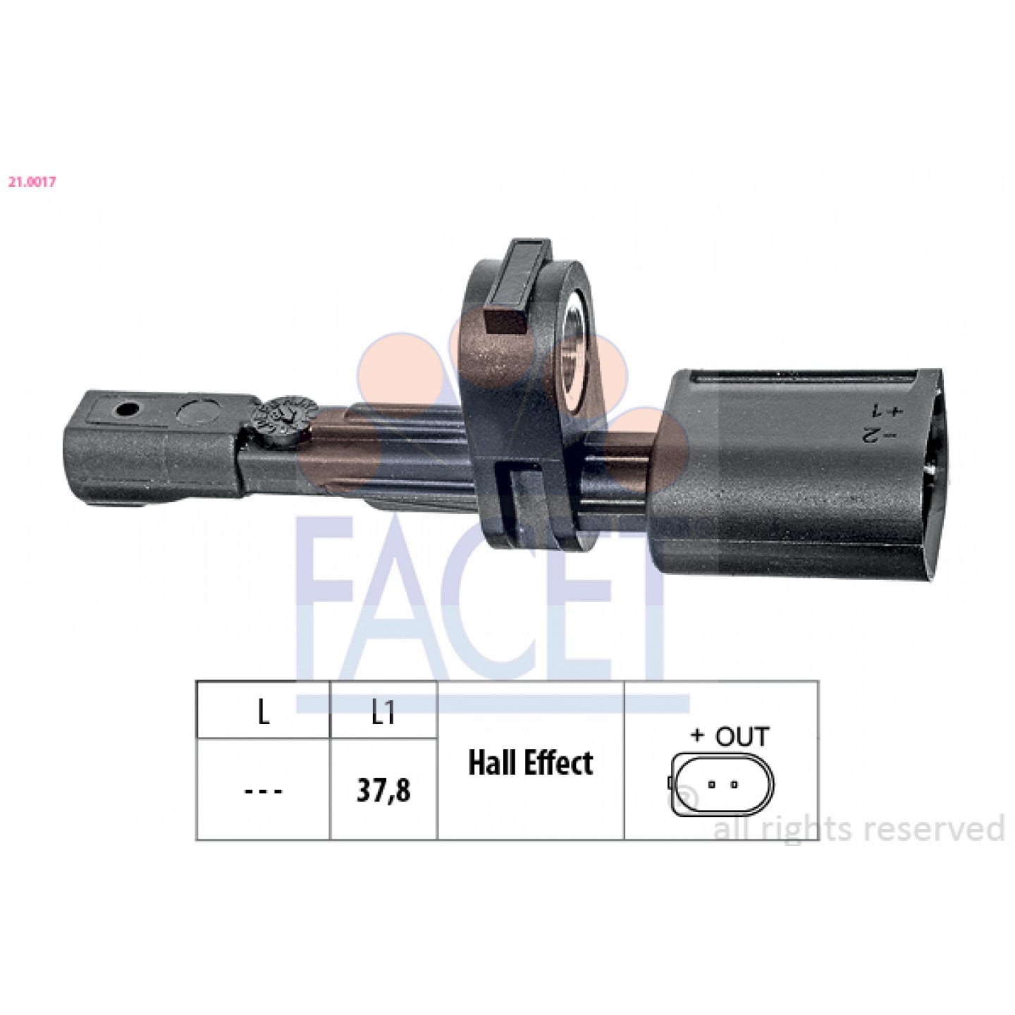 ABS Sensor FACET 21.0017