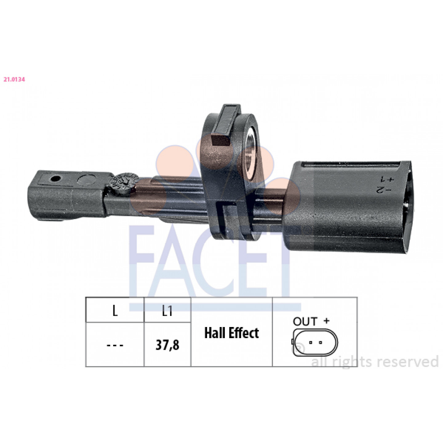 ABS Sensor FACET 21.0134