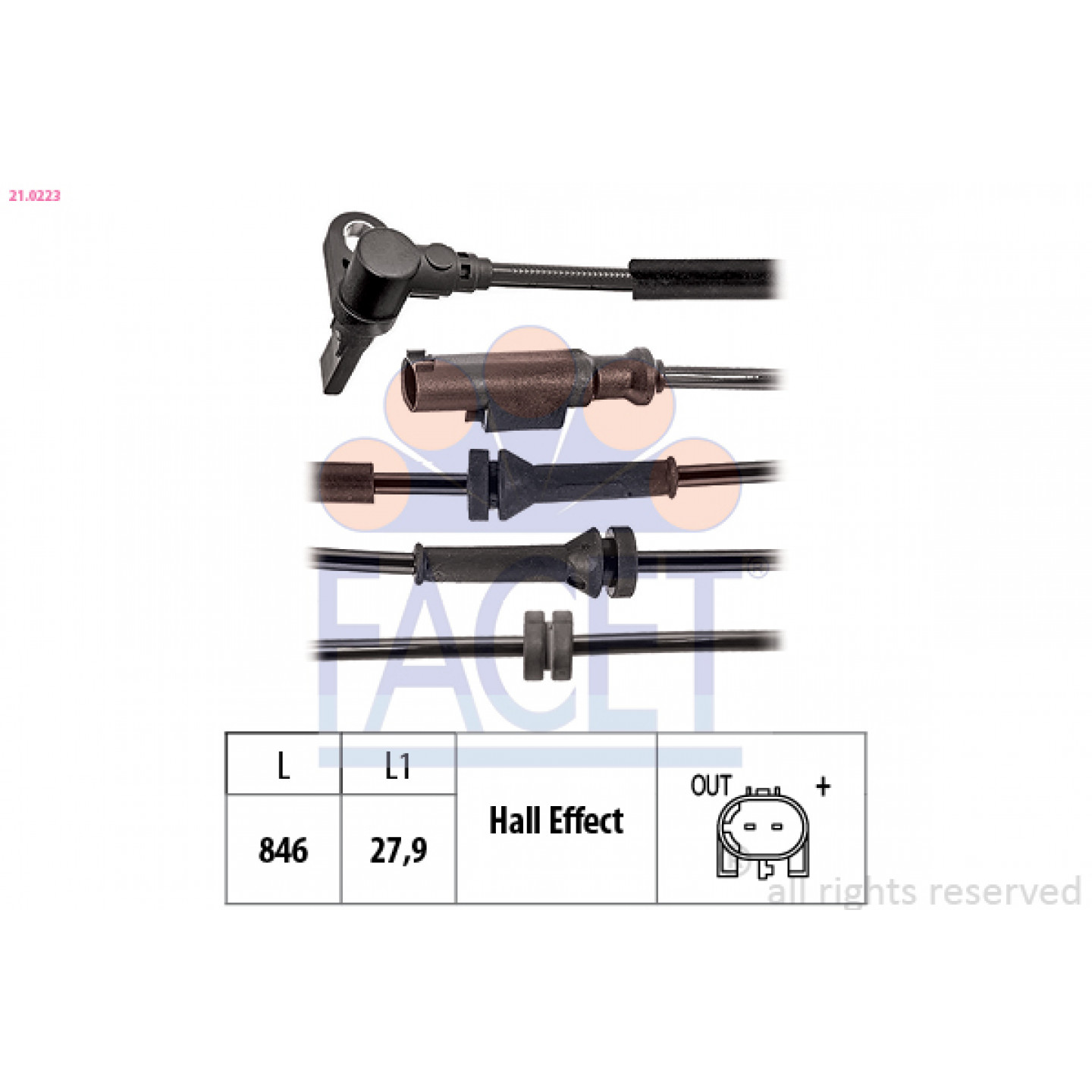 ABS Sensor FACET 21.0223