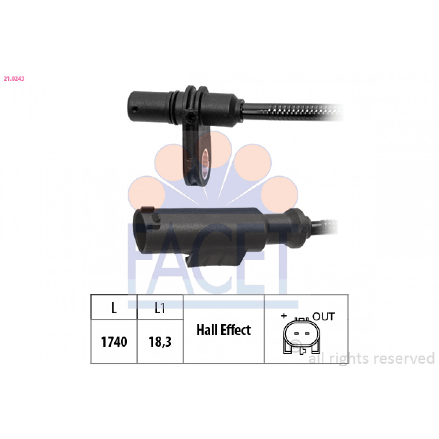 ABS Sensor FACET 21.0243