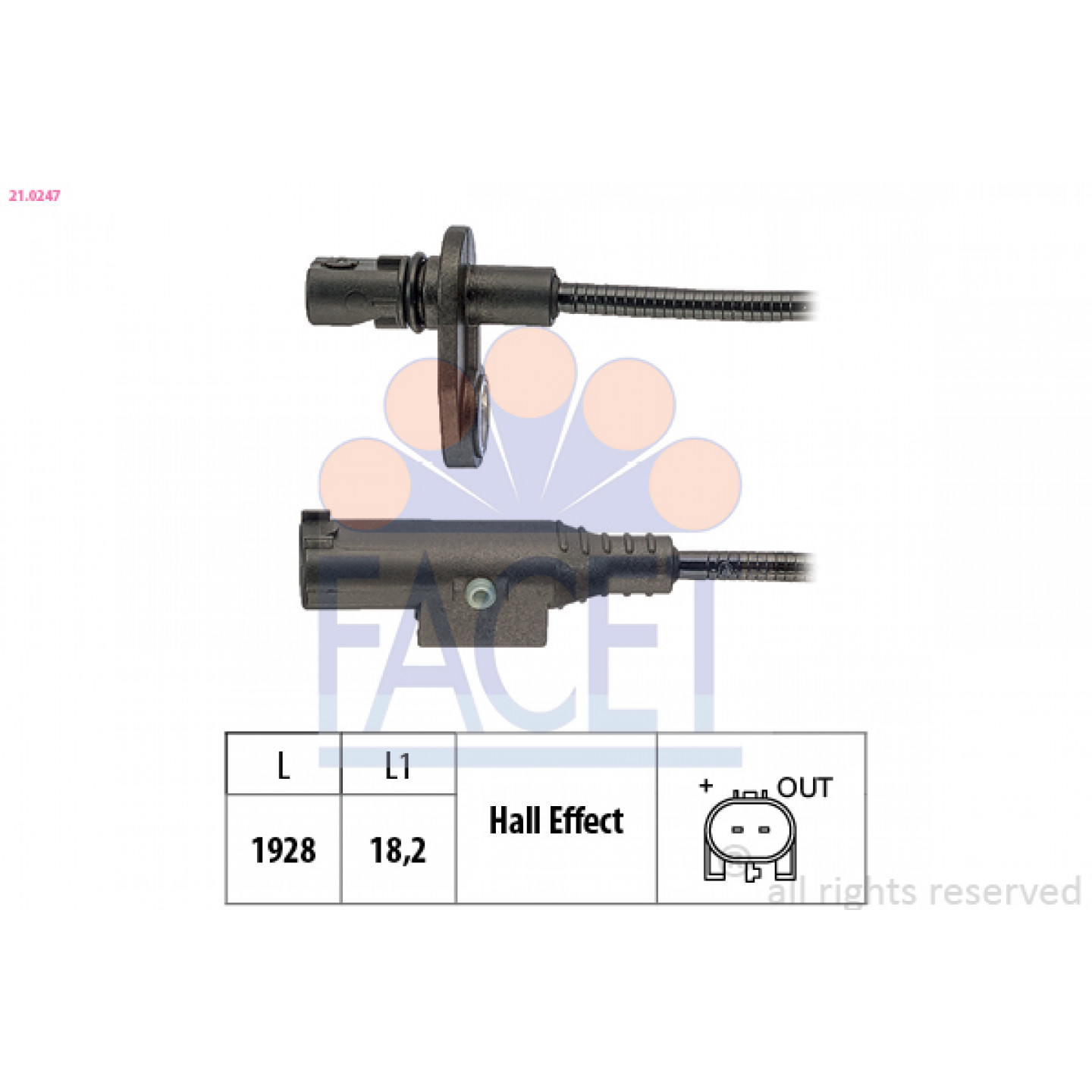 ABS Sensor FACET 21.0247