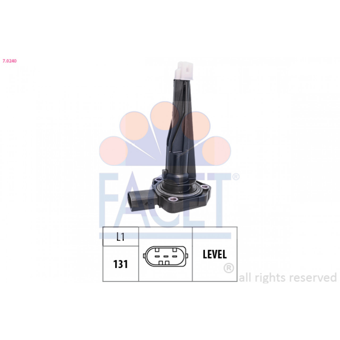Sensor, motorolieniveau FACET 7.0240