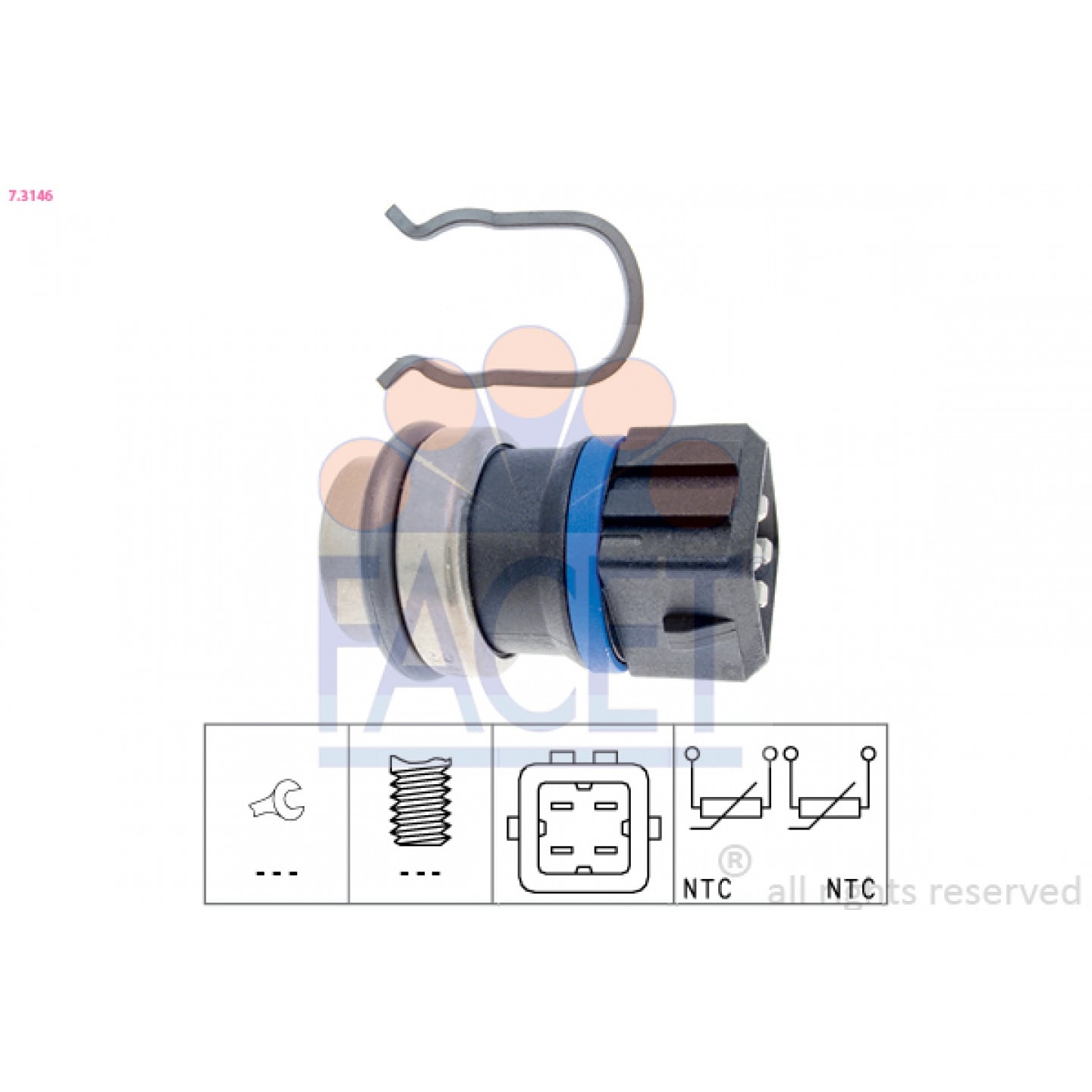 Calorstat WS2579 Sensore Temperatura Refrigerante – Ricambio Compatibile Per Volkswagen 6U0919501B - 4