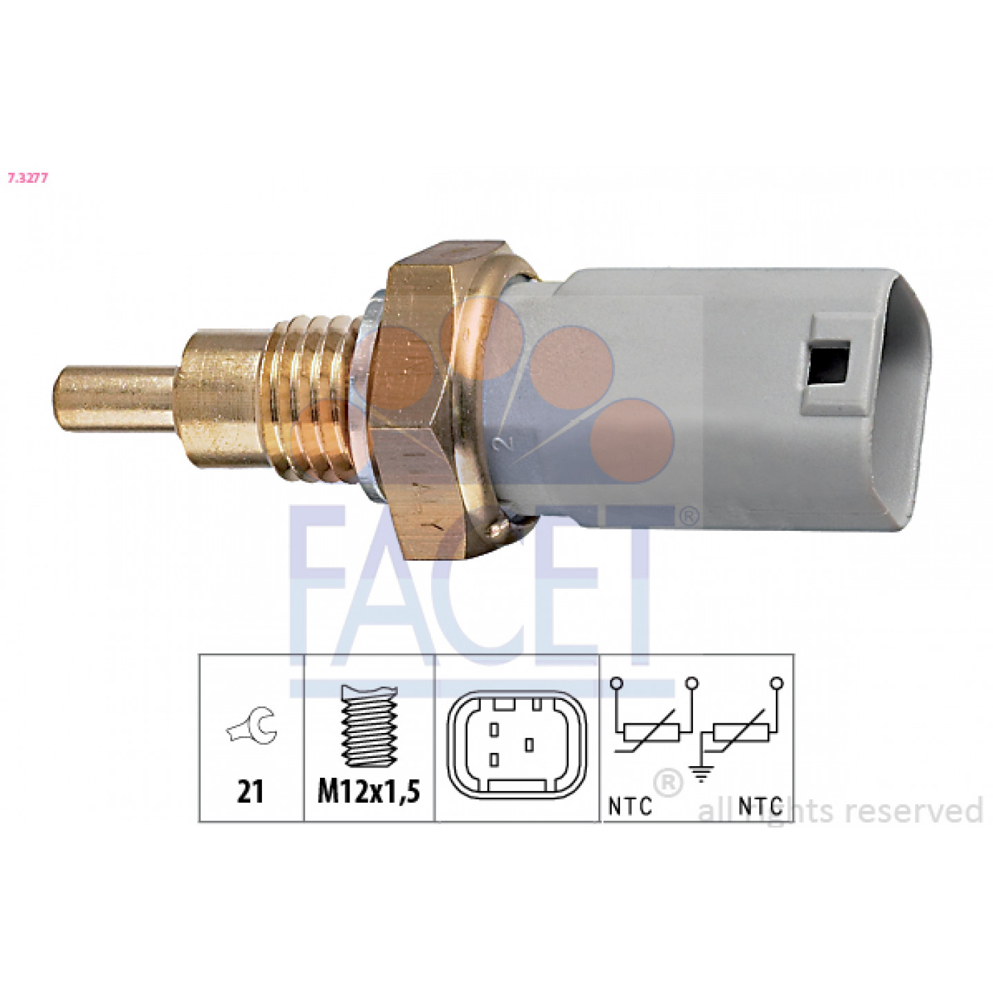 FACET 7.3277 Sonde De Température, Liquide De Refroidissement - Des