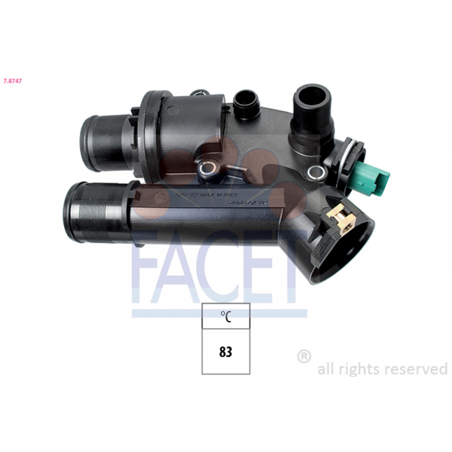 Termostat, chladivo FACET 7.8747