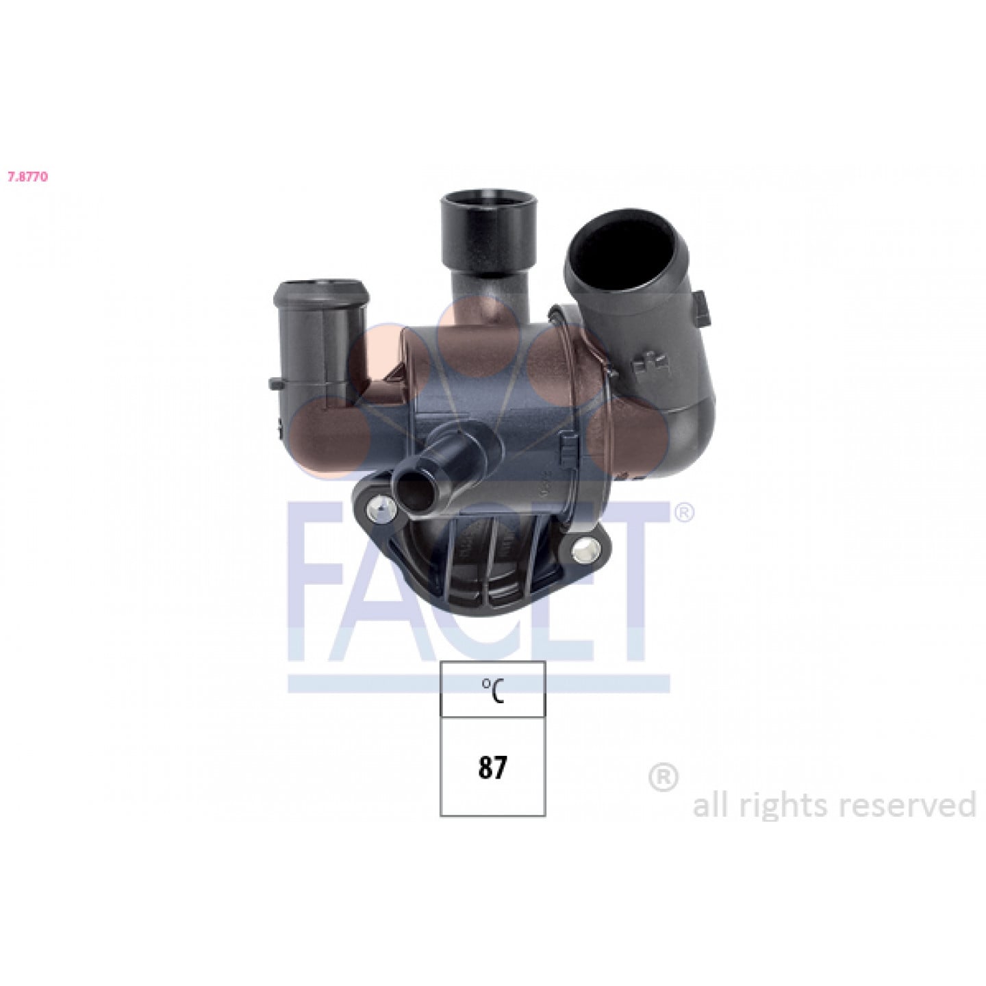 Thermostat, Kühlmittel FACET 7.8770