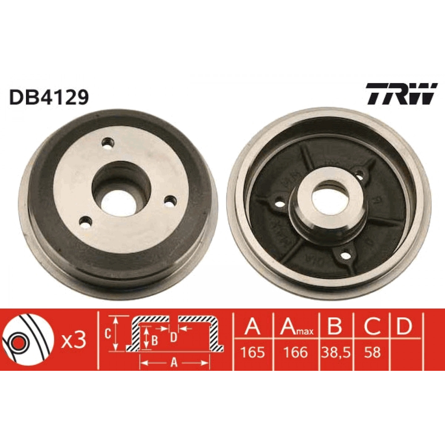 Bremstrommel TRW DB4129