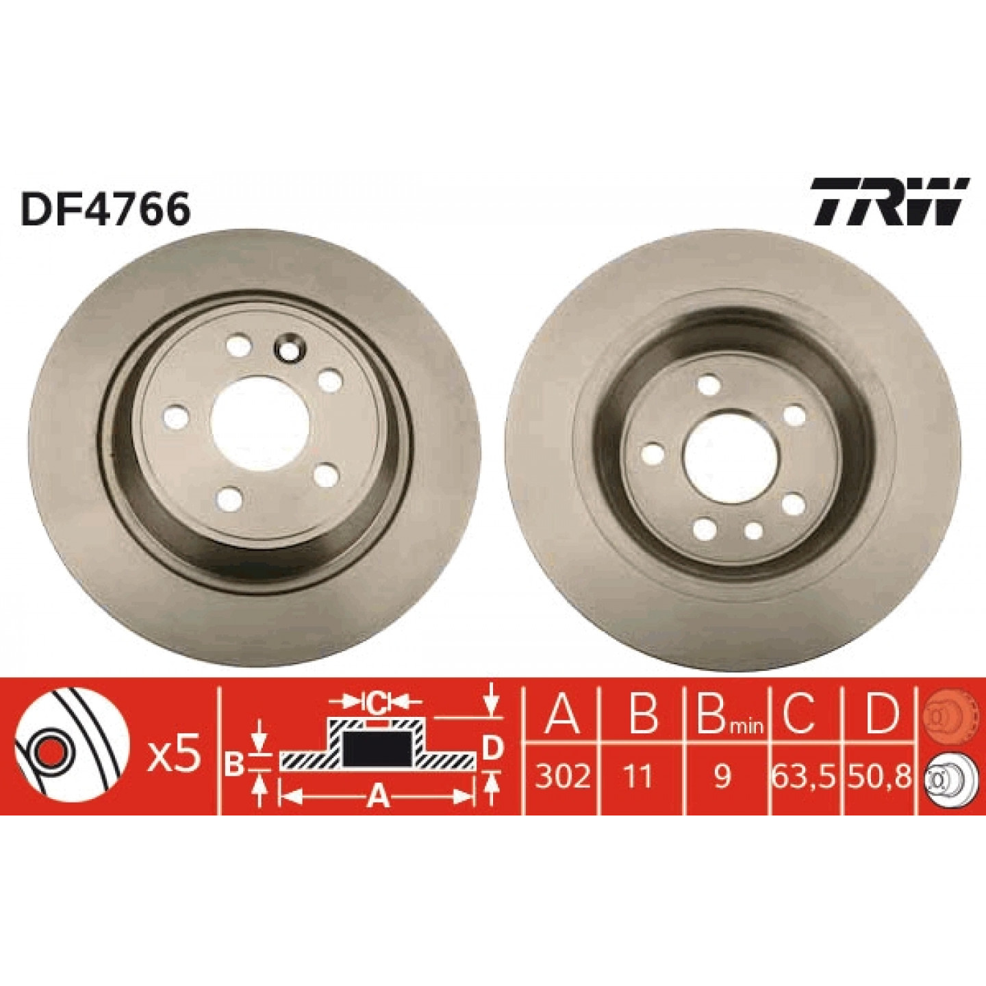 Bremsscheibe TRW DF4766