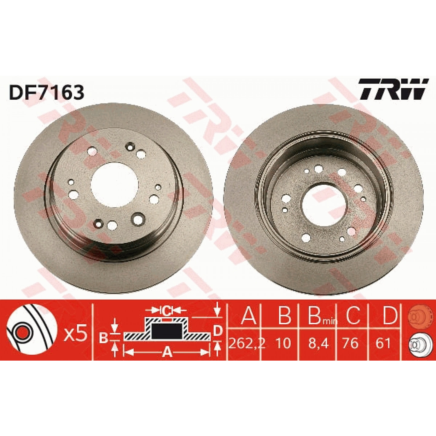 Bremsscheibe TRW DF7163