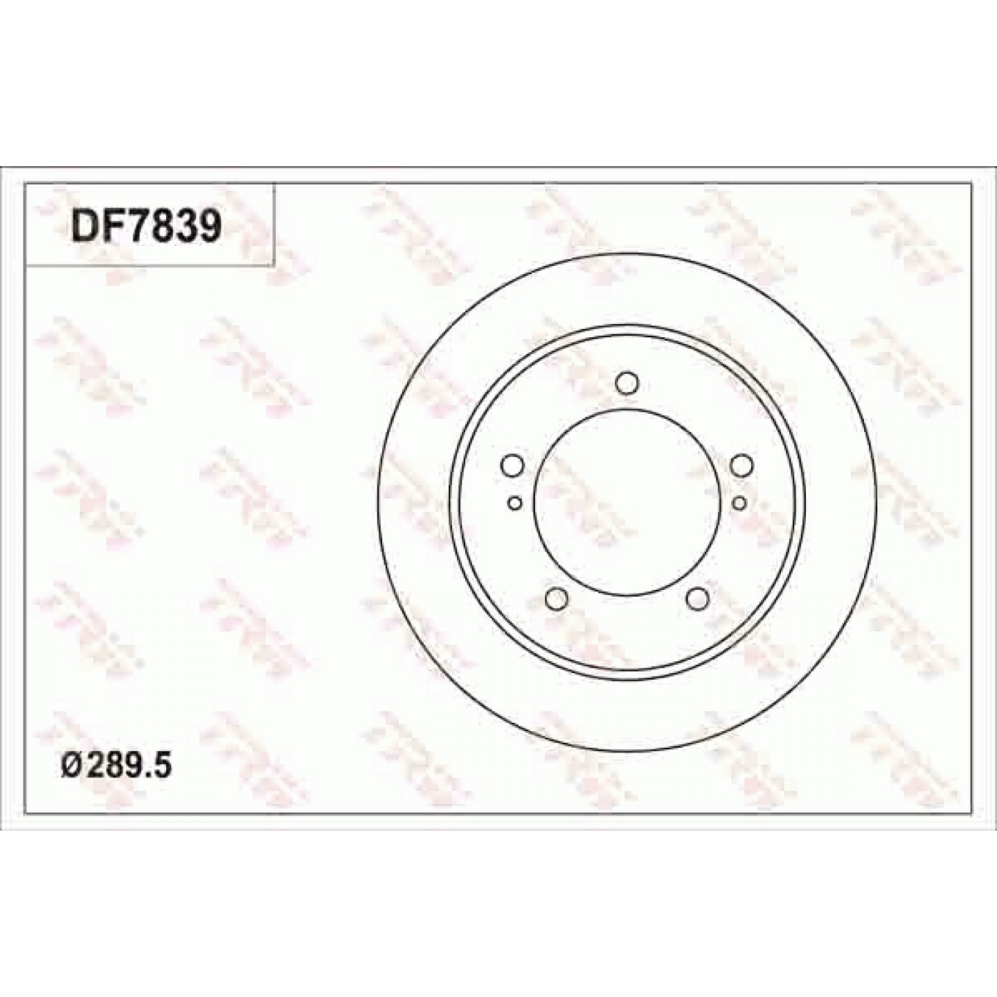 Remschijf TRW DF7839