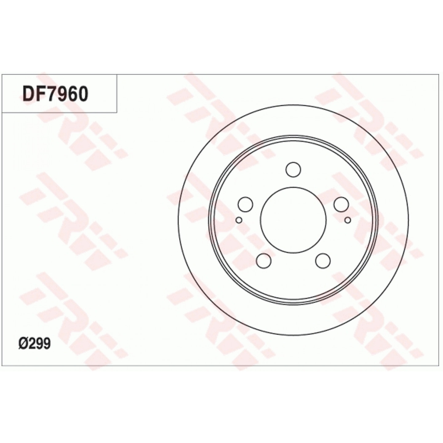 Bremseskive TRW DF7960